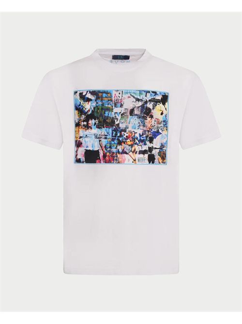 T-shirt girocollo Move con stampa Diego MOVE | T-SHIRT DIEGOBIANCO